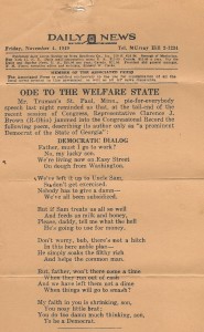 Ode to the Welfare State